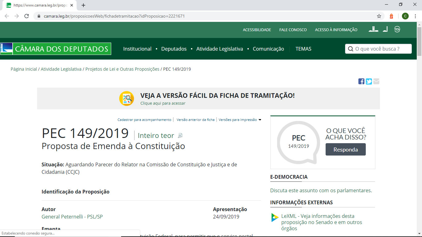 No momento, você está visualizando Você já discordou da PEC 149/2019?