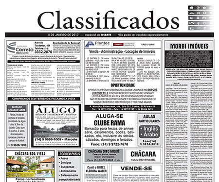No momento, você está visualizando Nova news com classificados
