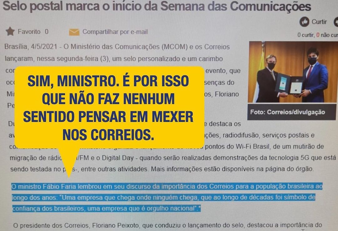 No momento, você está visualizando Relator de PL da privatização diz não ter pressa… Nós temos!