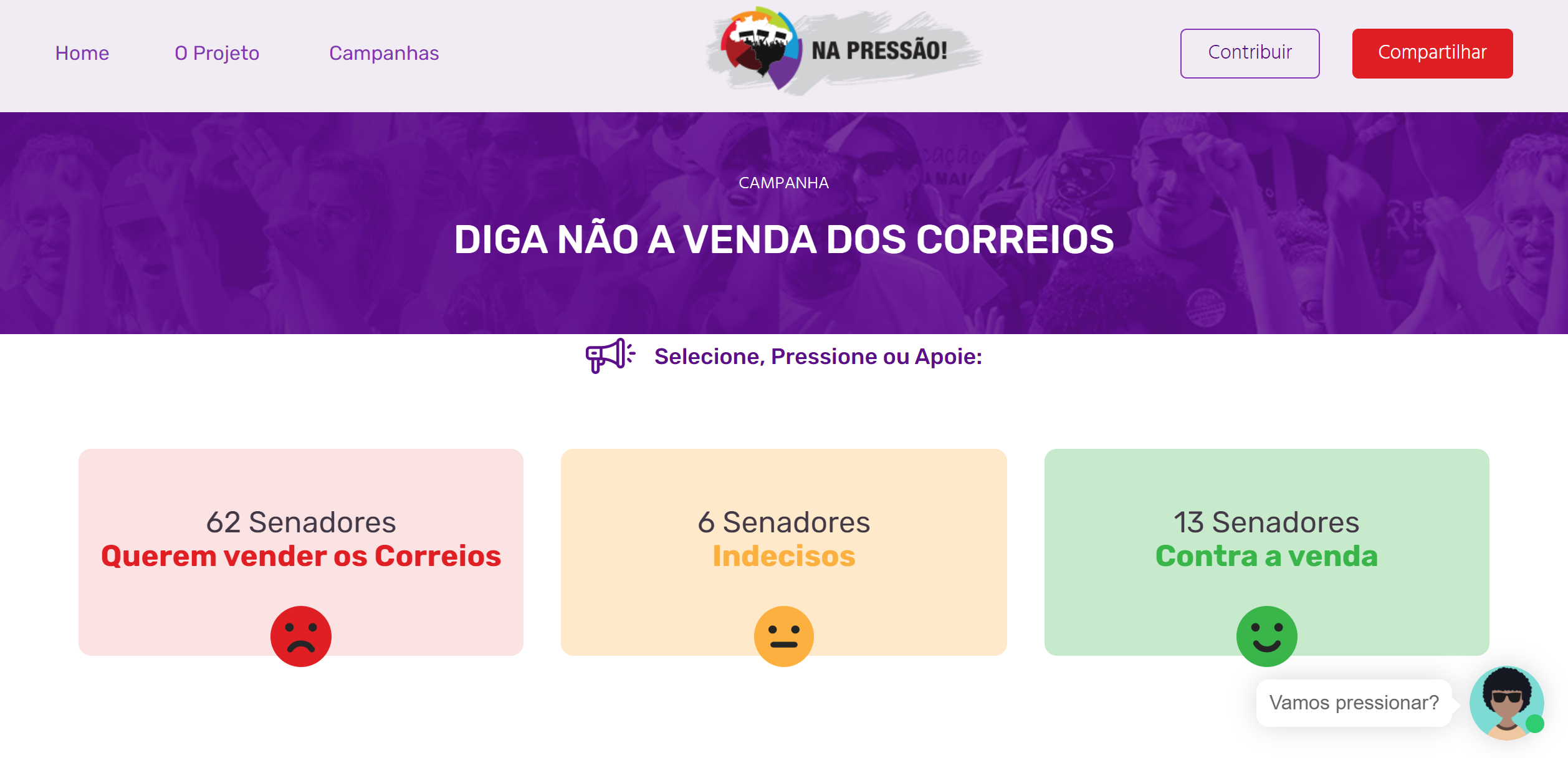 No momento, você está visualizando Foco agora é nos senadores!