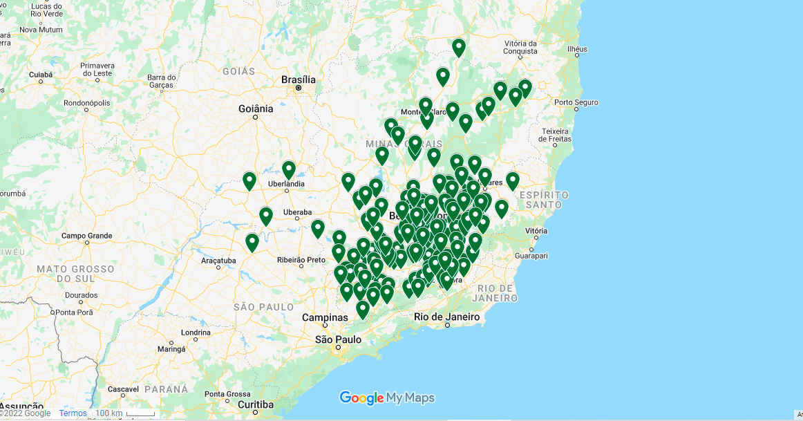 No momento, você está visualizando Mapa das cidades de MG que disseram ‘não’ à privatização dos Correios