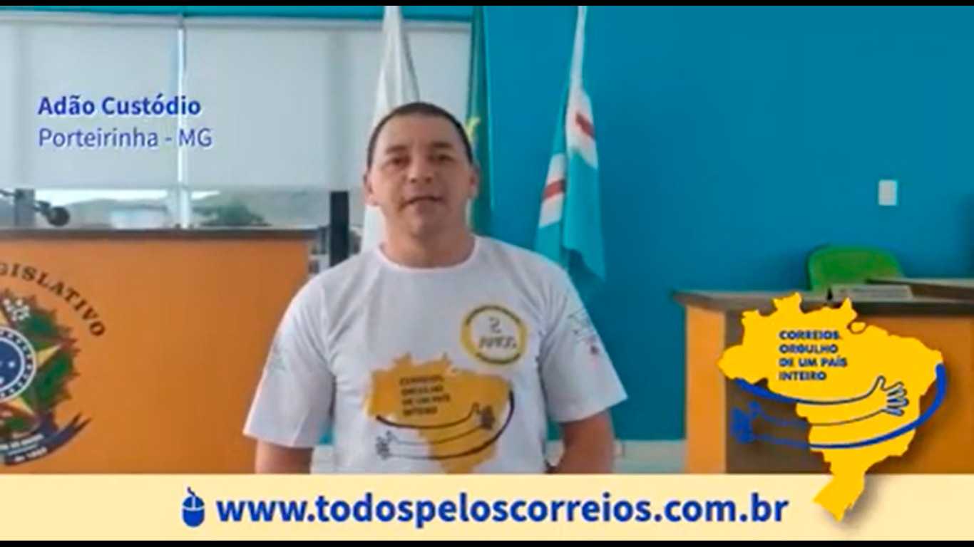 No momento, você está visualizando Vereador de Porteirinha grava mensagem em apoio aos Correios