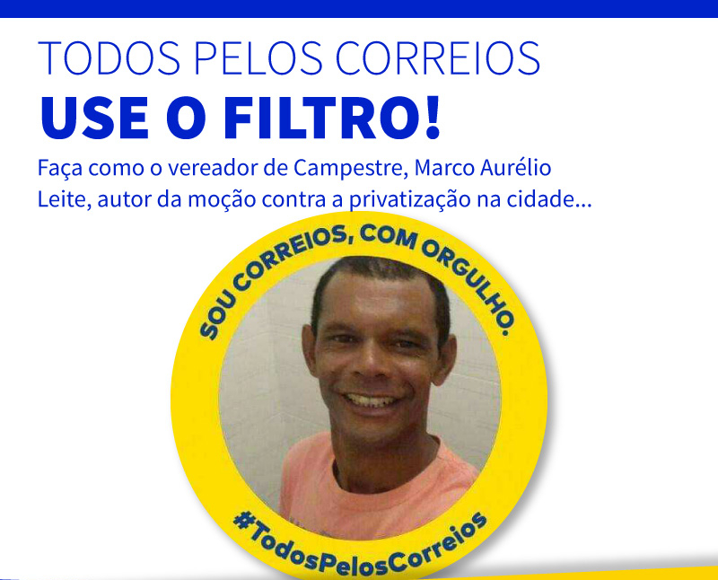 No momento, você está visualizando Filtro da campanha Todos Pelos Correios