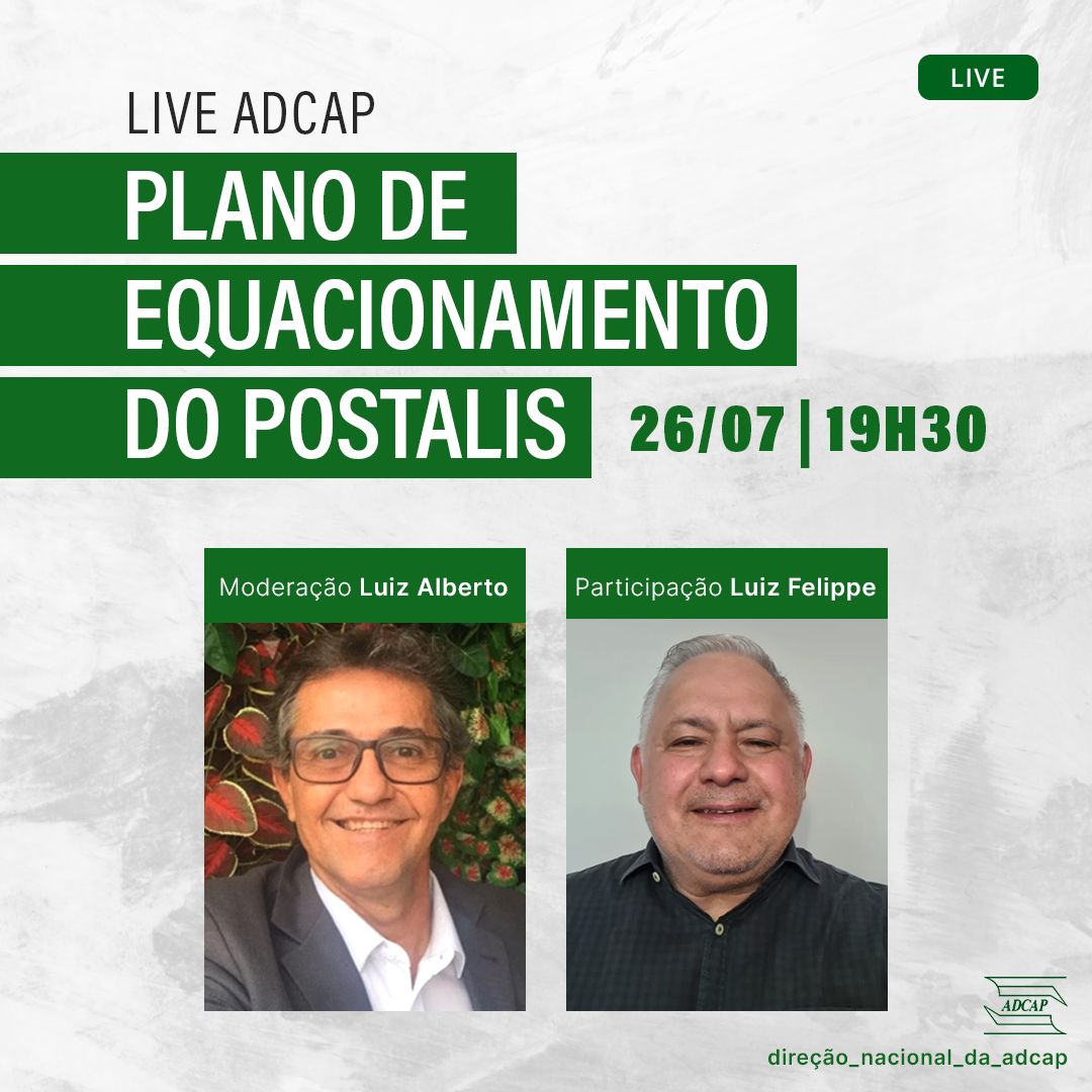 No momento, você está visualizando Live – Plano de Equacionamento do Postalis