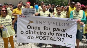 Leia mais sobre o artigo Manifestação contra o BNY Mellon no Rio de Janeiro – veja como foi